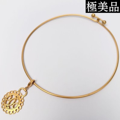 【極美品】HERMES エルメス チョーカー ネックレス チョーカー ゴールド ビジュー・ファンタジー アクセサリー