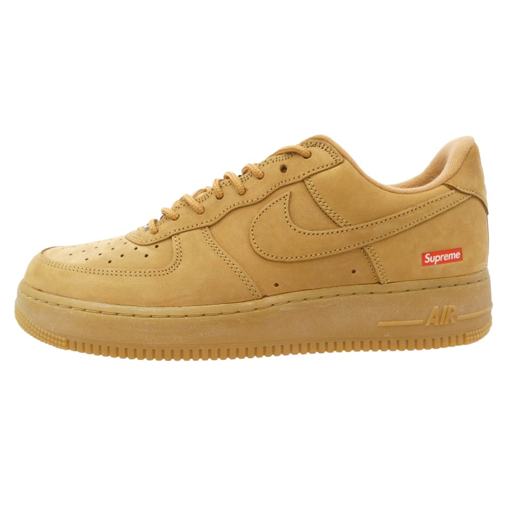 Supreme シュプリーム スニーカー DN1555-200 x Nike ナイキ Air Force 1 Low Flax Wheat AF1 エアフォース1 ロー ウィート スエード スニーカー ライトブラウン系 28cm【美品】【中古】