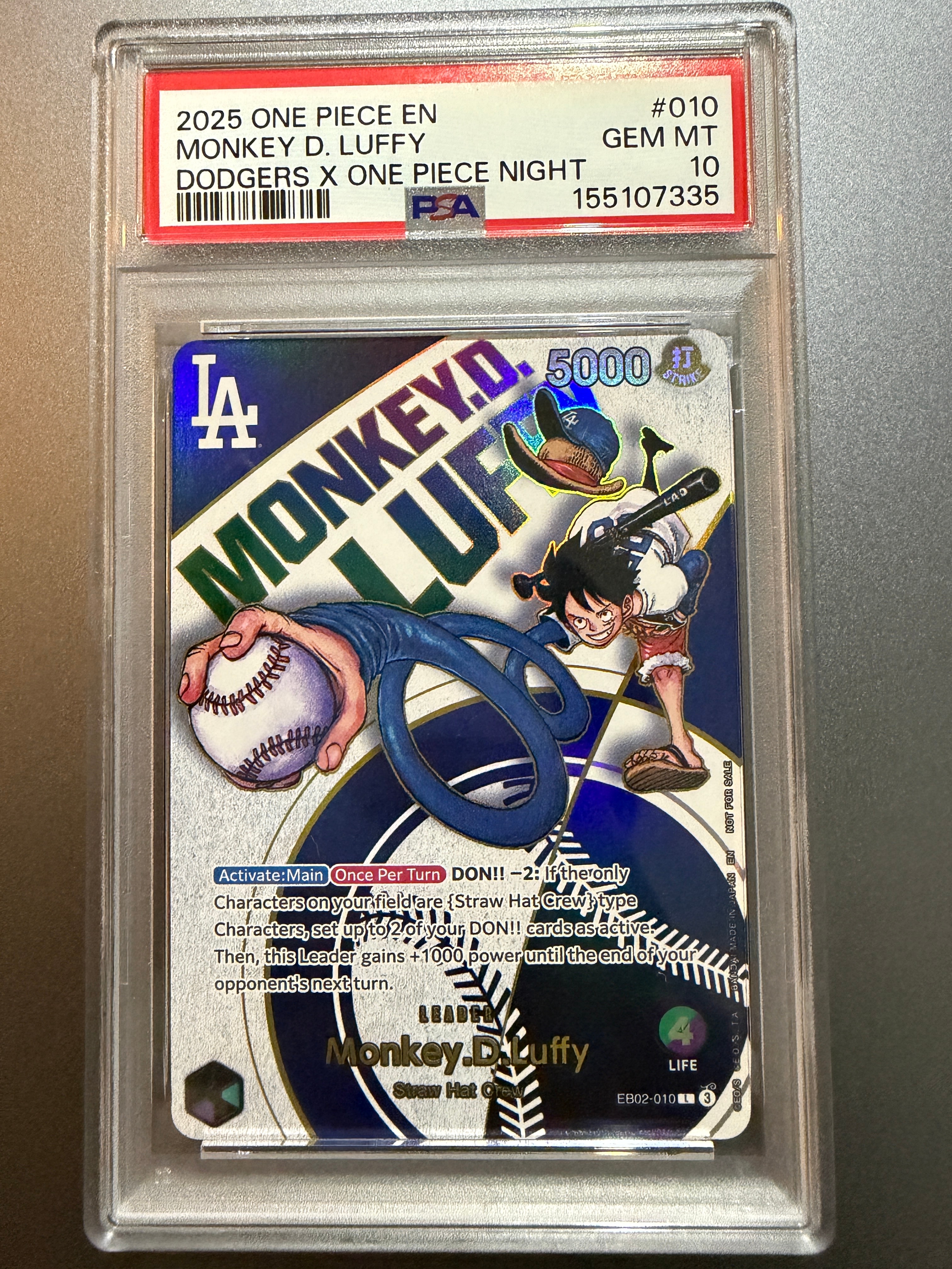 PSA9】モンキー・D・ルフィ L [EB02-010]【英語版】(プロモーション