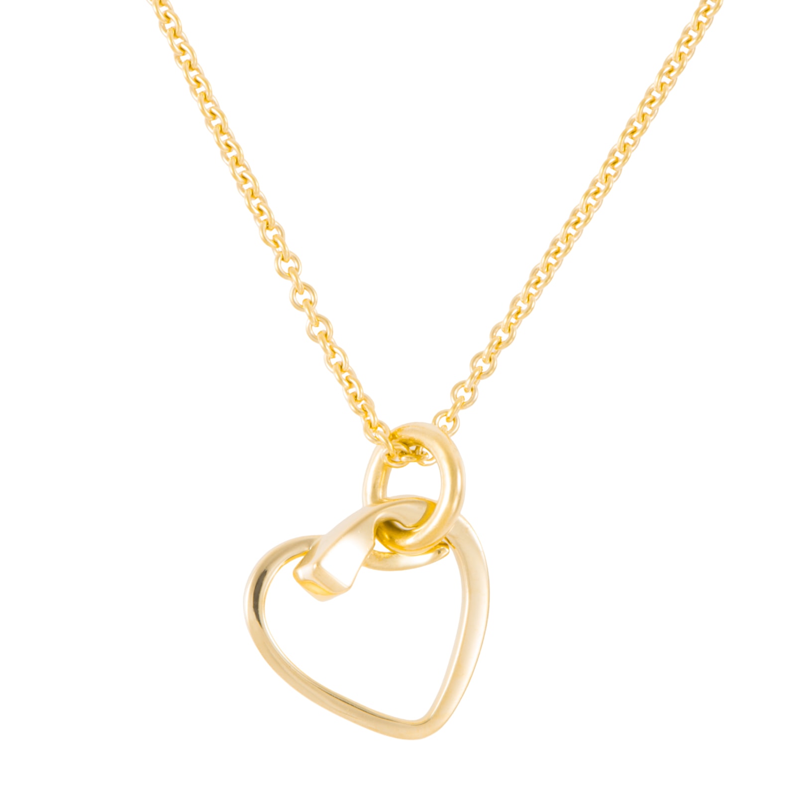 HERMES エルメス クルードフォルジュ ハート ネックレス ペンダント K18YG ゴールド【中古】