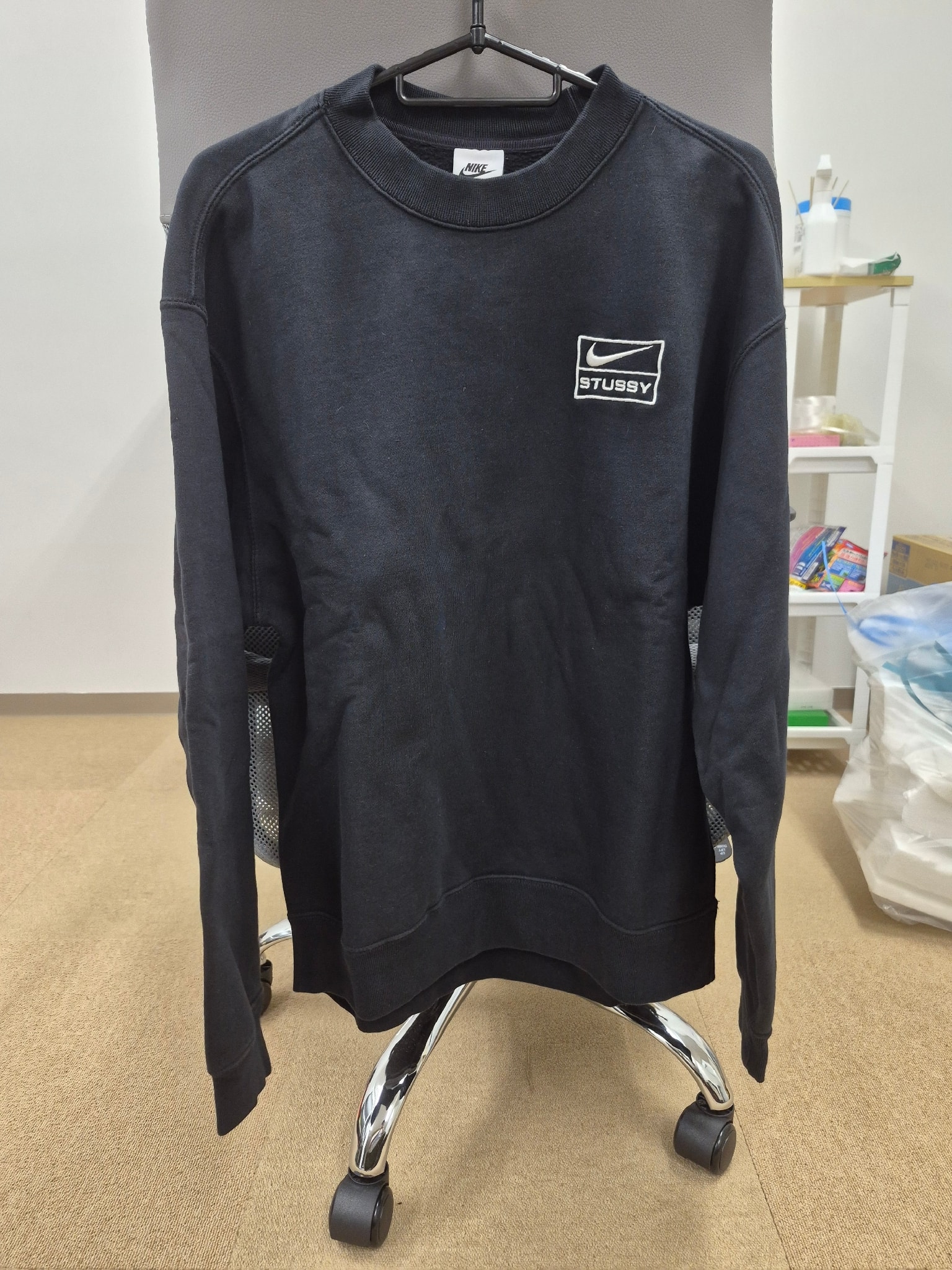 Stussy x Nike Wash Crew (US Size) "Black" DO5310-010