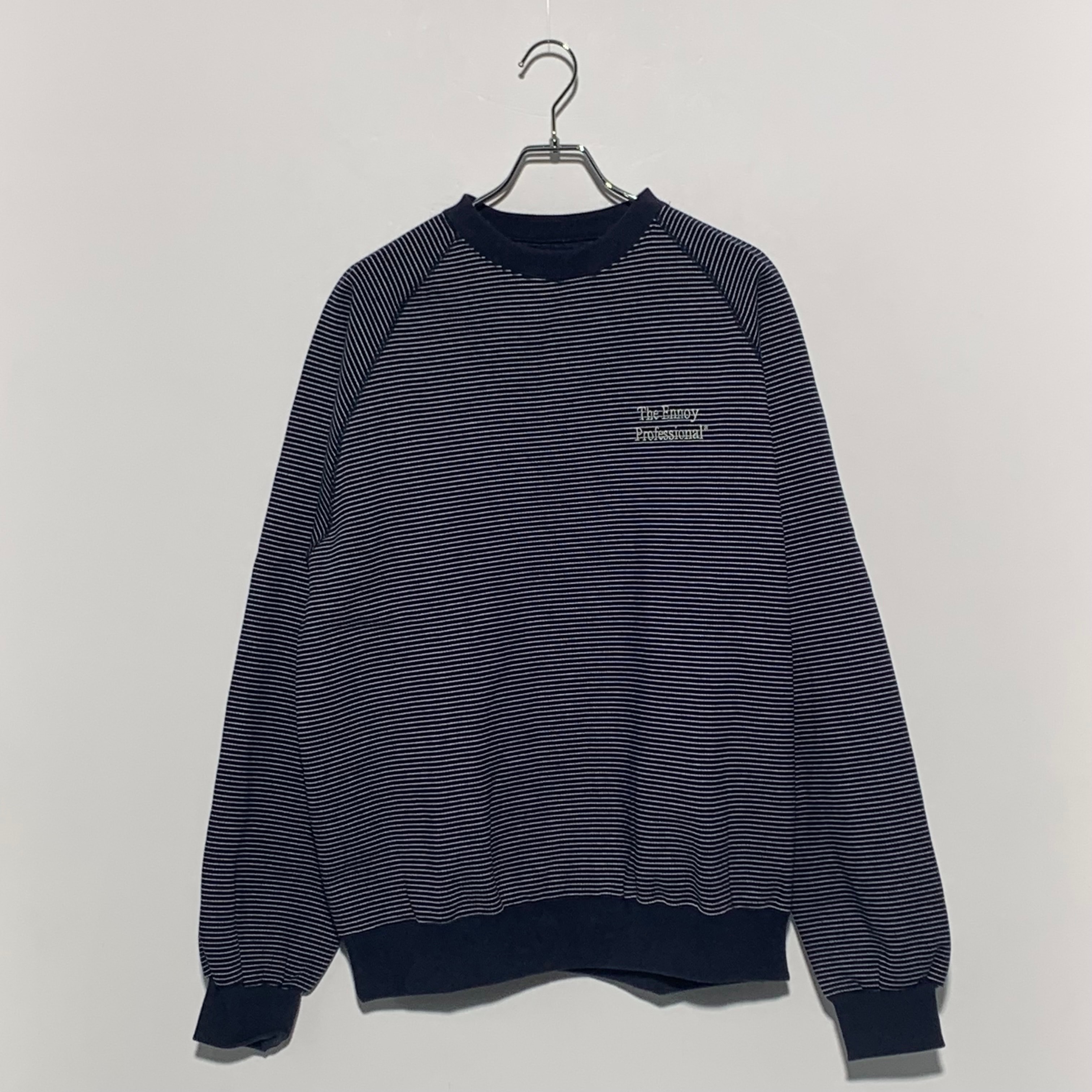 ENNOY Border Crew Neck Sweat "Navy"