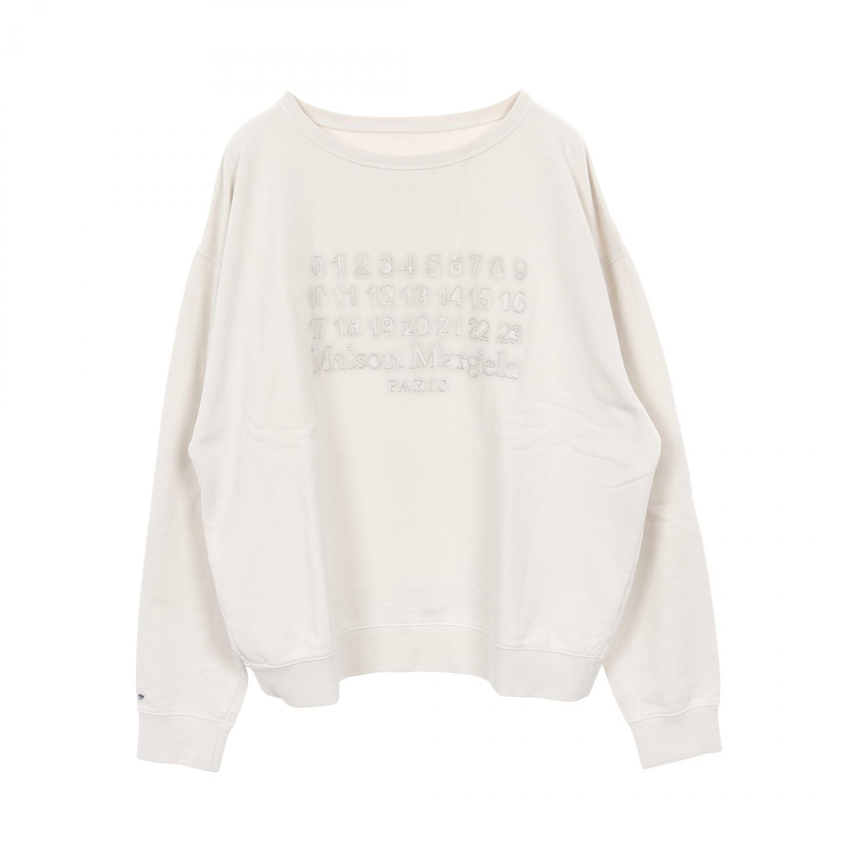 メゾン マルジェラ Maison Margiela ロゴ スウェット 衣料品 トップス コットン メンズ ベージュ系 S50GU0230M25017103M 【新品】