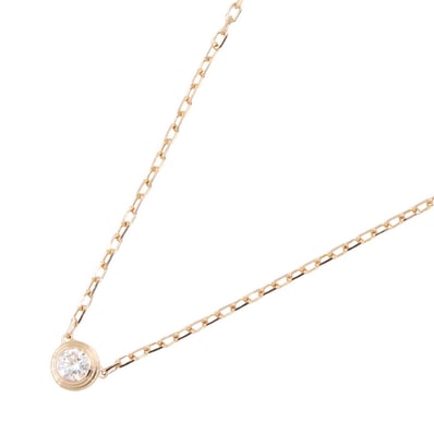 カルティエ CARTIER ダムール SM ネックレス ネックレス ジュエリー K18PG(ピンクゴールド) ダイヤモンド レディース ゴールド系 / クリア系 【中古】
