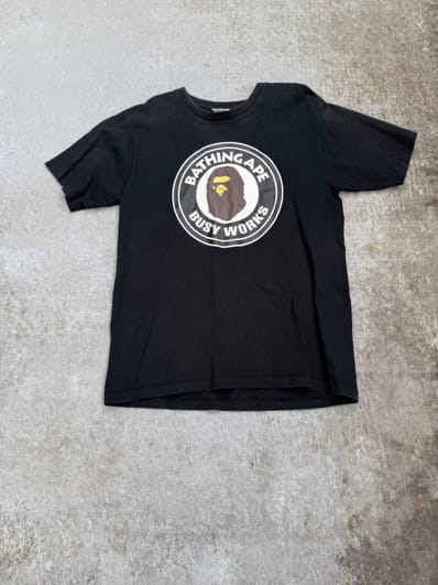 A BATHING APE BUSY WORKS ロゴTシャツ / アベイシングエイプ / BAPE