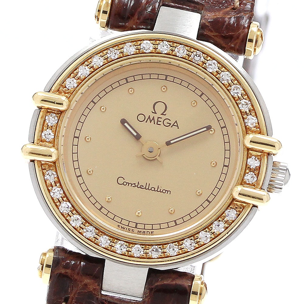☆美品  オメガ コンステレーション ダイヤベゼル  レディース 【中古】