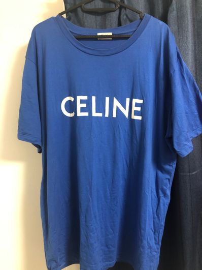 CELINE Loose T-Shirt / Cotton Jersey "Royal Blue/Off White"