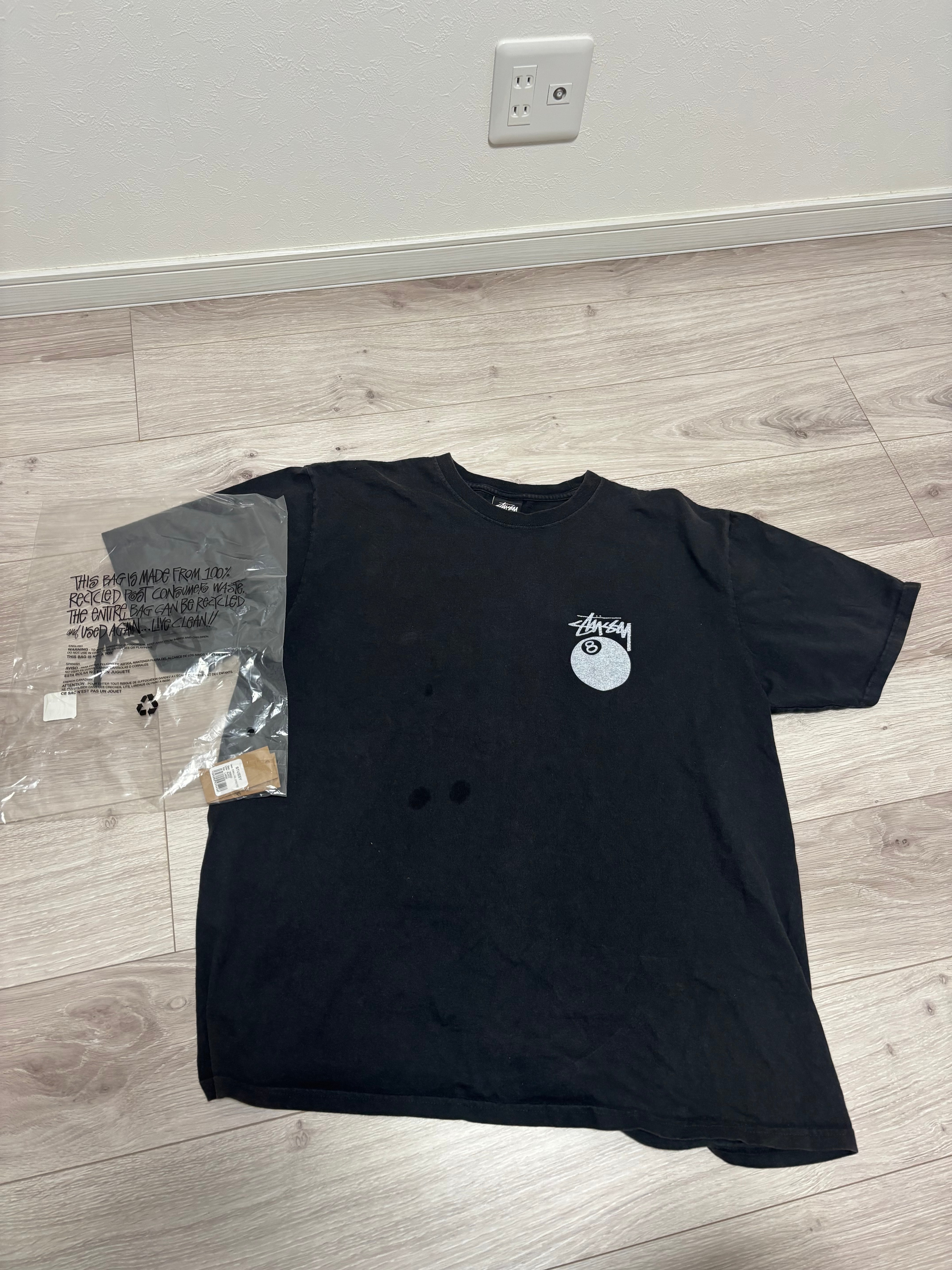 Stussy 8 Ball Tee Pigment Dyed "Black"