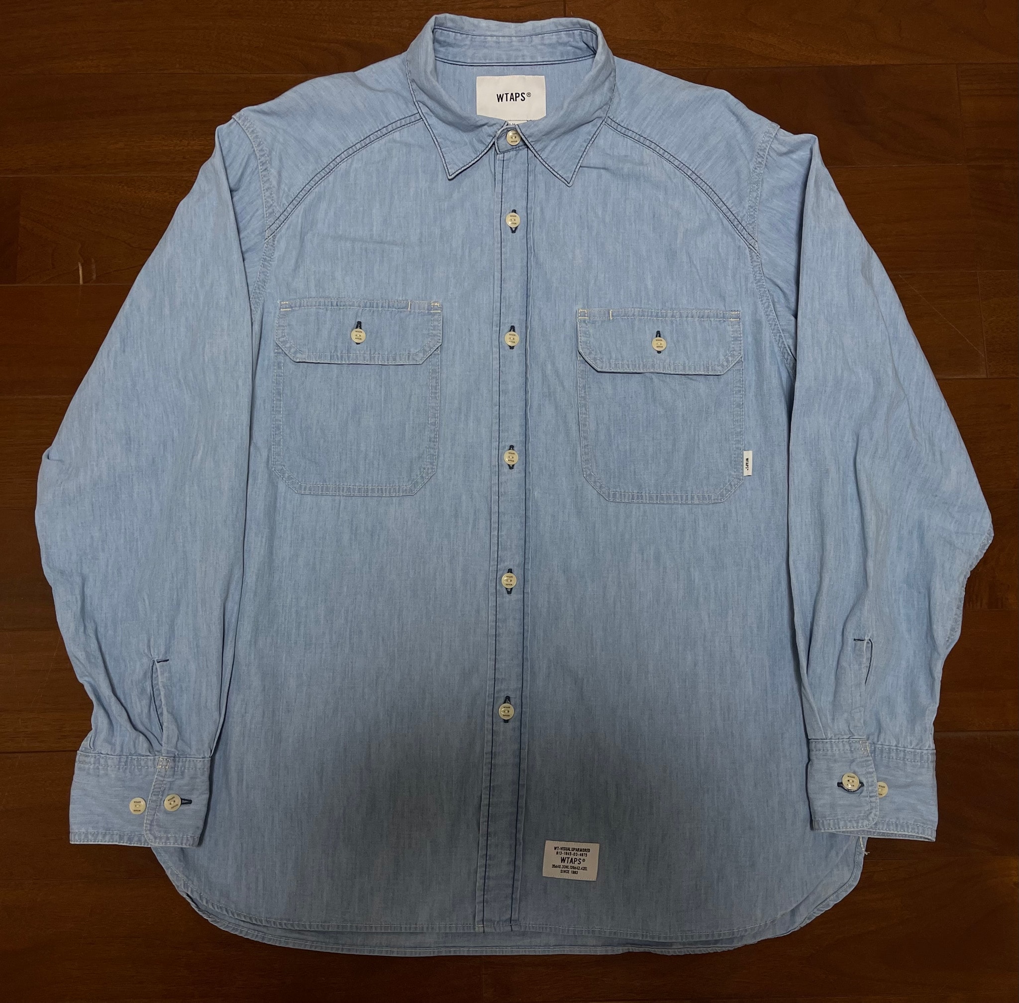 WTAPS CB / LS / Cotton Chambray "Indigo" 242WVDT-SHM02