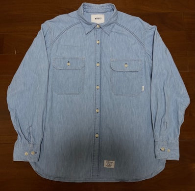 WTAPS CB / LS / Cotton Chambray "Indigo" 242WVDT-SHM02