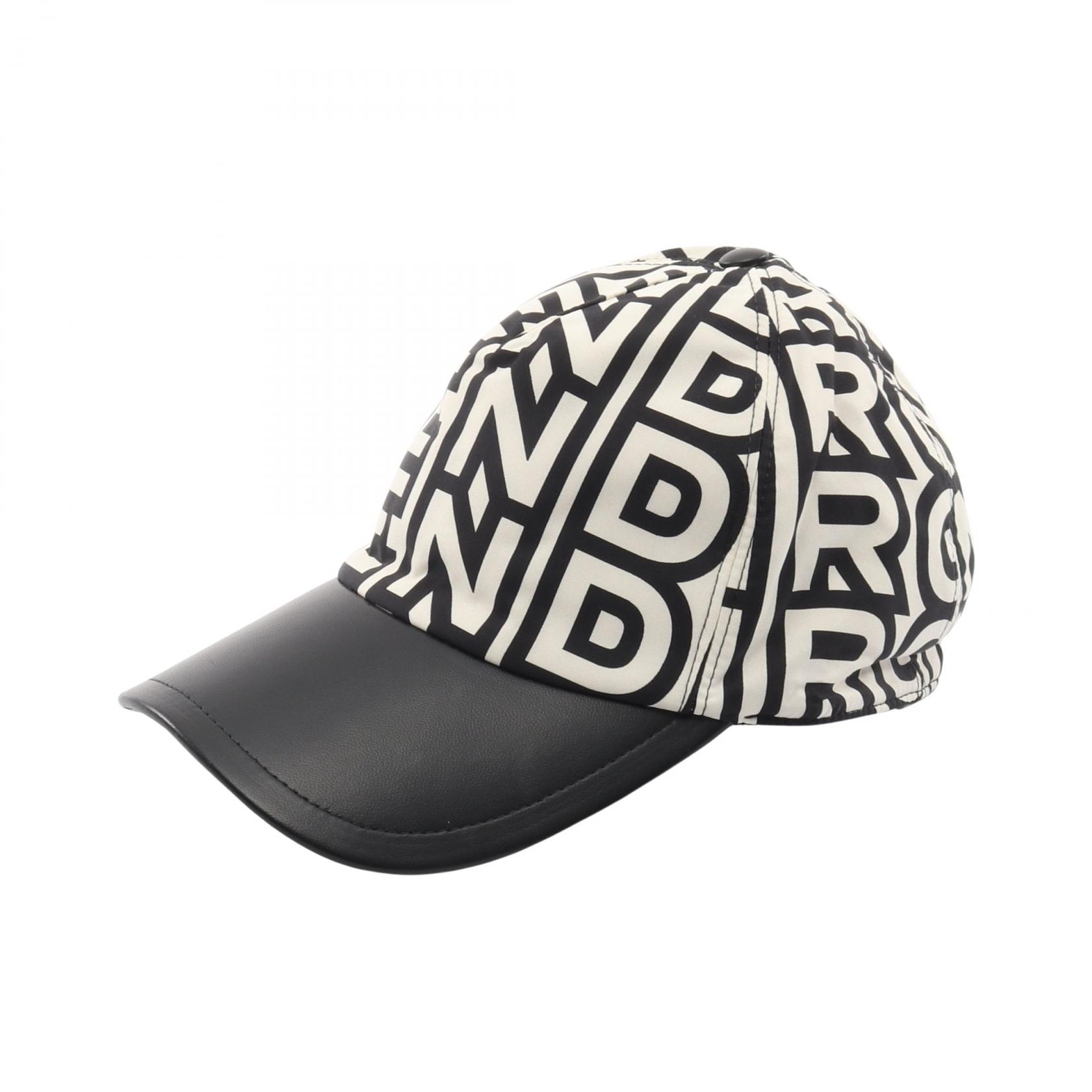 フェンディ FENDI FENDI × MARC JACOBS キャップ 帽子 ナイロン メンズ レディース ブラック系 / ホワイト系 【中古】