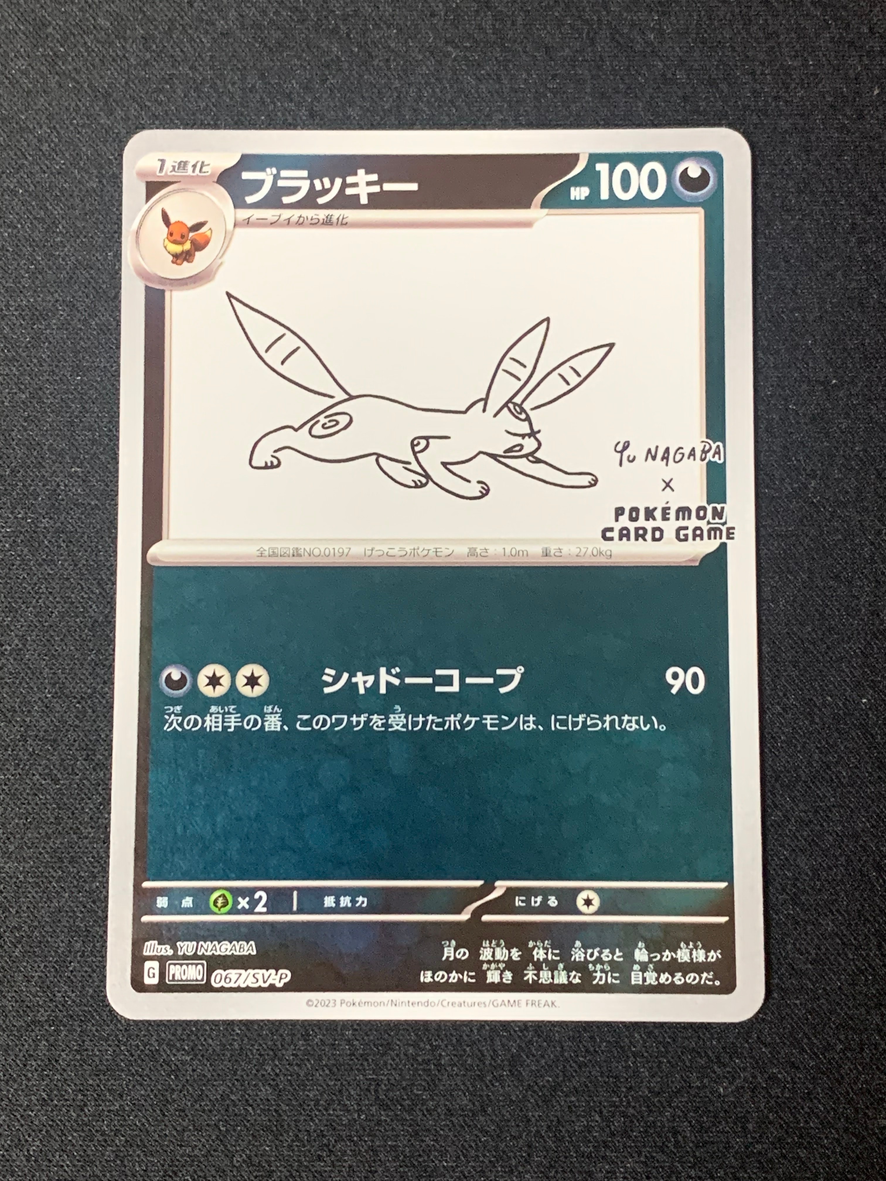 ブラッキー: プロモ (ナガバブラッキー) [SV-P 067](「YU NAGABA×ポケモンカードゲーム」プロモーションカード「SV-P」)