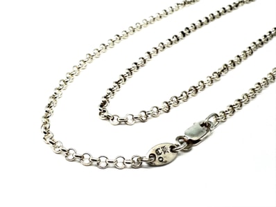 Chrome Hearts Roll Chain Necklace "Silver"