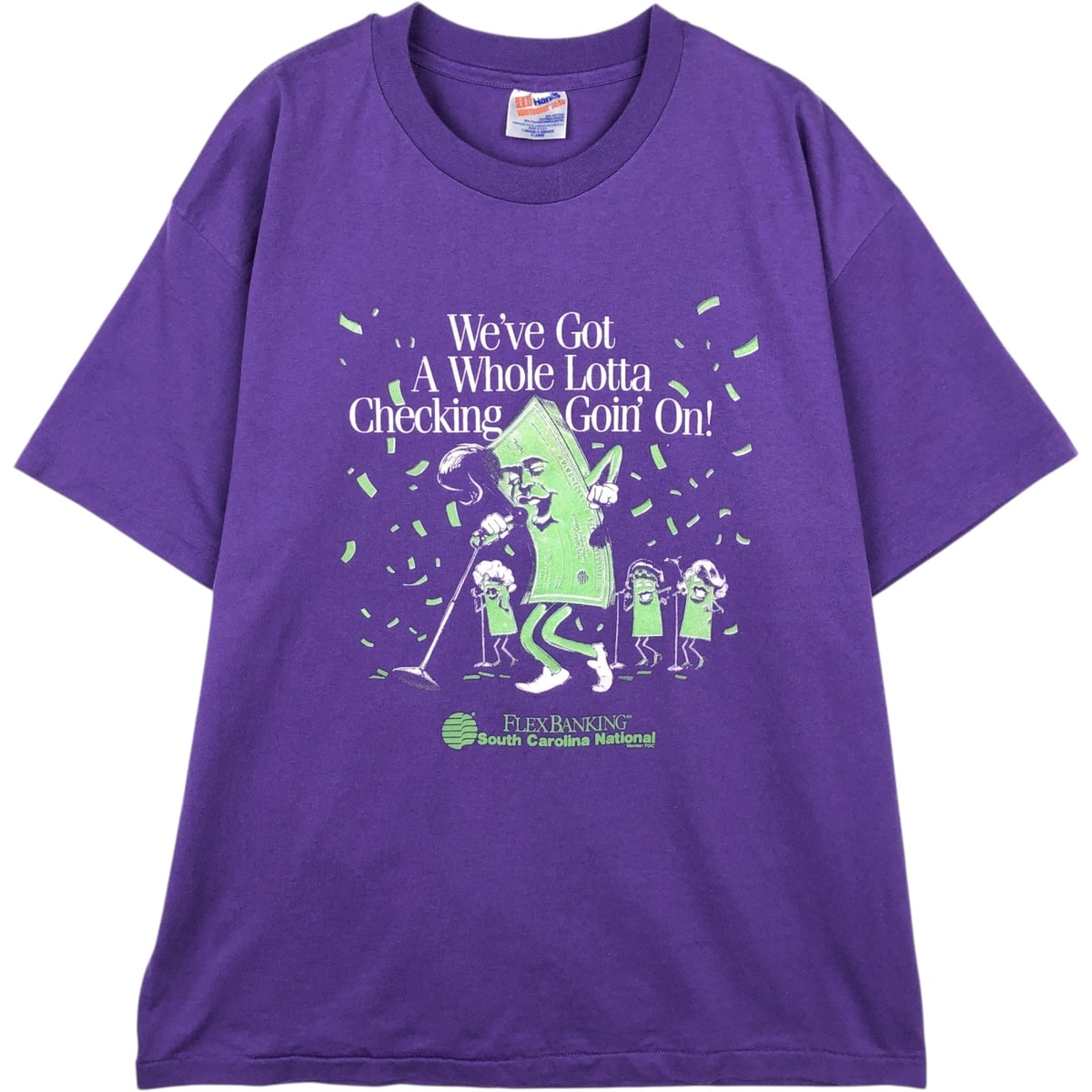 古着 90年代 ヘインズ Hanes HEAVYWEIGHT 50/50 プリントTシャツ USA製 メンズXL相当 ヴィンテージ/eaa633629