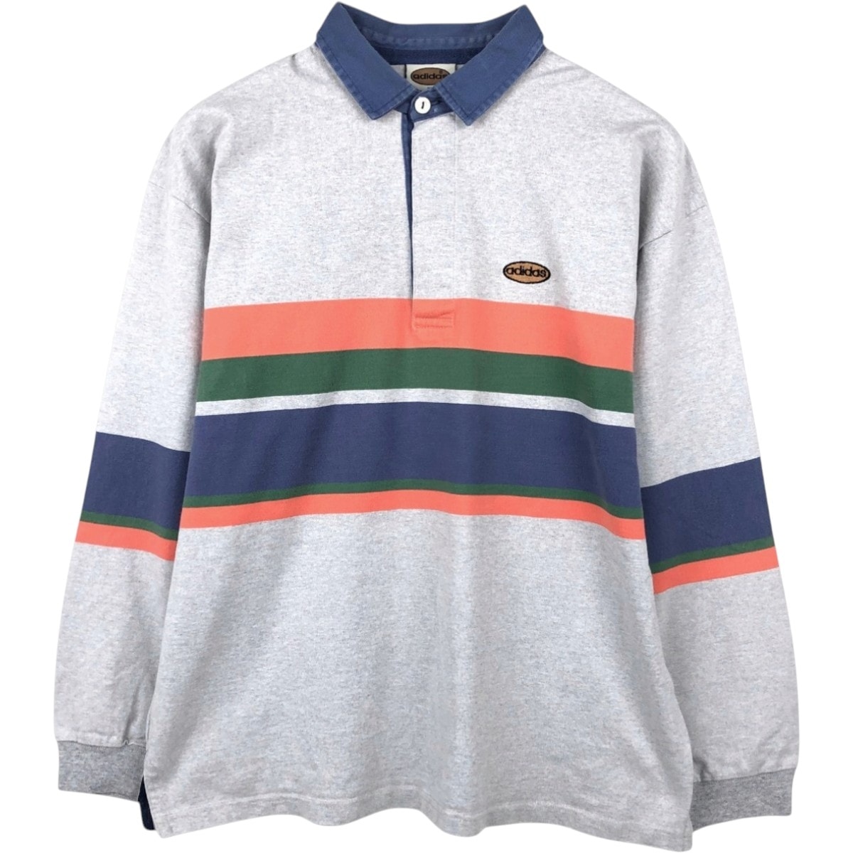 古着 80~90年代 アディダス adidas 長袖 ポロシャツ メンズXL相当 ヴィンテージ/eaa668894
