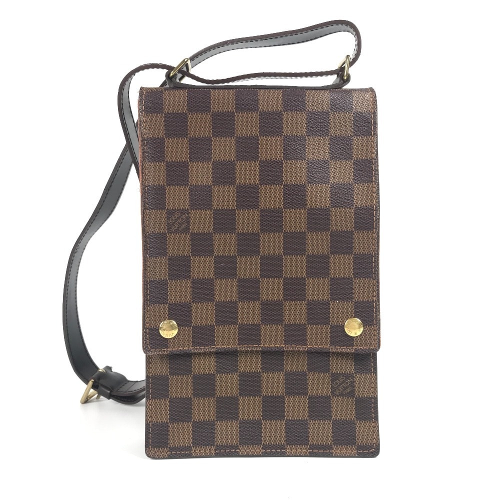 ルイヴィトン LOUIS VUITTON ポートベロー N45271 ダミエ カバン 斜め掛け ポシェット ショルダーバッグ ダミエキャンバス エベヌ ブラウン