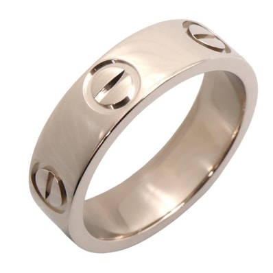 カルティエ CARTIER ラブリング リング・指輪 ジュエリー K18WG(ホワイトゴールド) レディース シルバー系 B4084700 【中古】