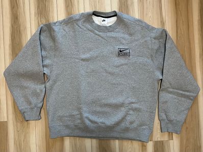 Stussy x Nike Fleece Crew (US Size) "Grey" DO9337-063