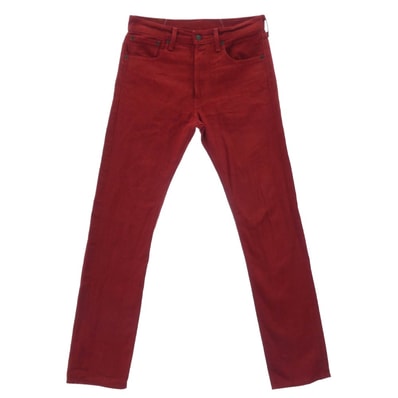 Levi's リーバイス デニムパンツ 501 ボタンフライ ジーンズ デニムパンツ レッド系 W30【美品】【中古】