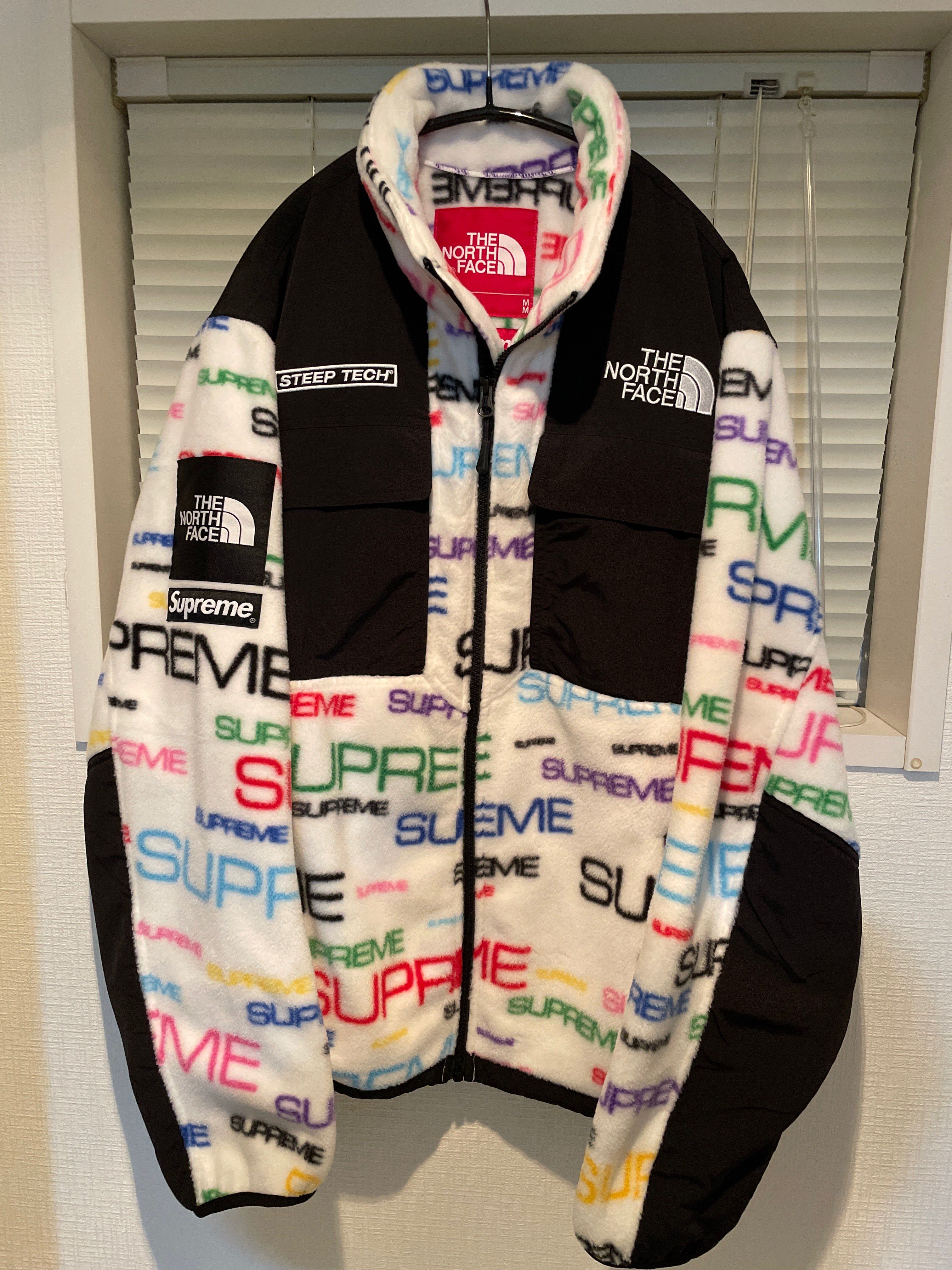 Supreme x The North Face Steep Tech Fleece Jacket "White"