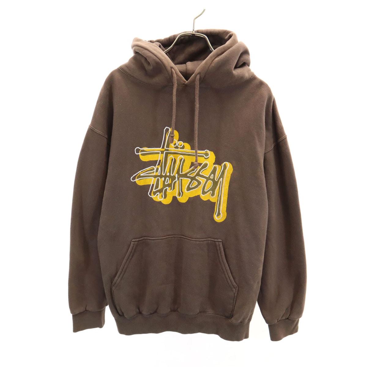 STUSSY ステューシー 00s オールド 長袖 スウェットパーカー M ブラウン