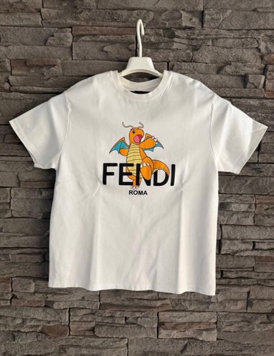 Pokemon x Fragment x FENDI Men's Dragonite T-shirt "White"