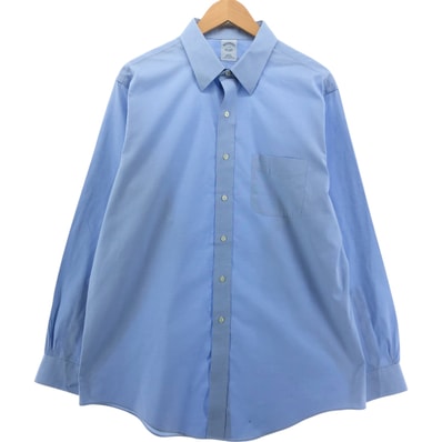 古着 ブルックスブラザーズ Brooks Brothers Est.1818 長袖 コットンシャツ メンズXL相当/eaa543594