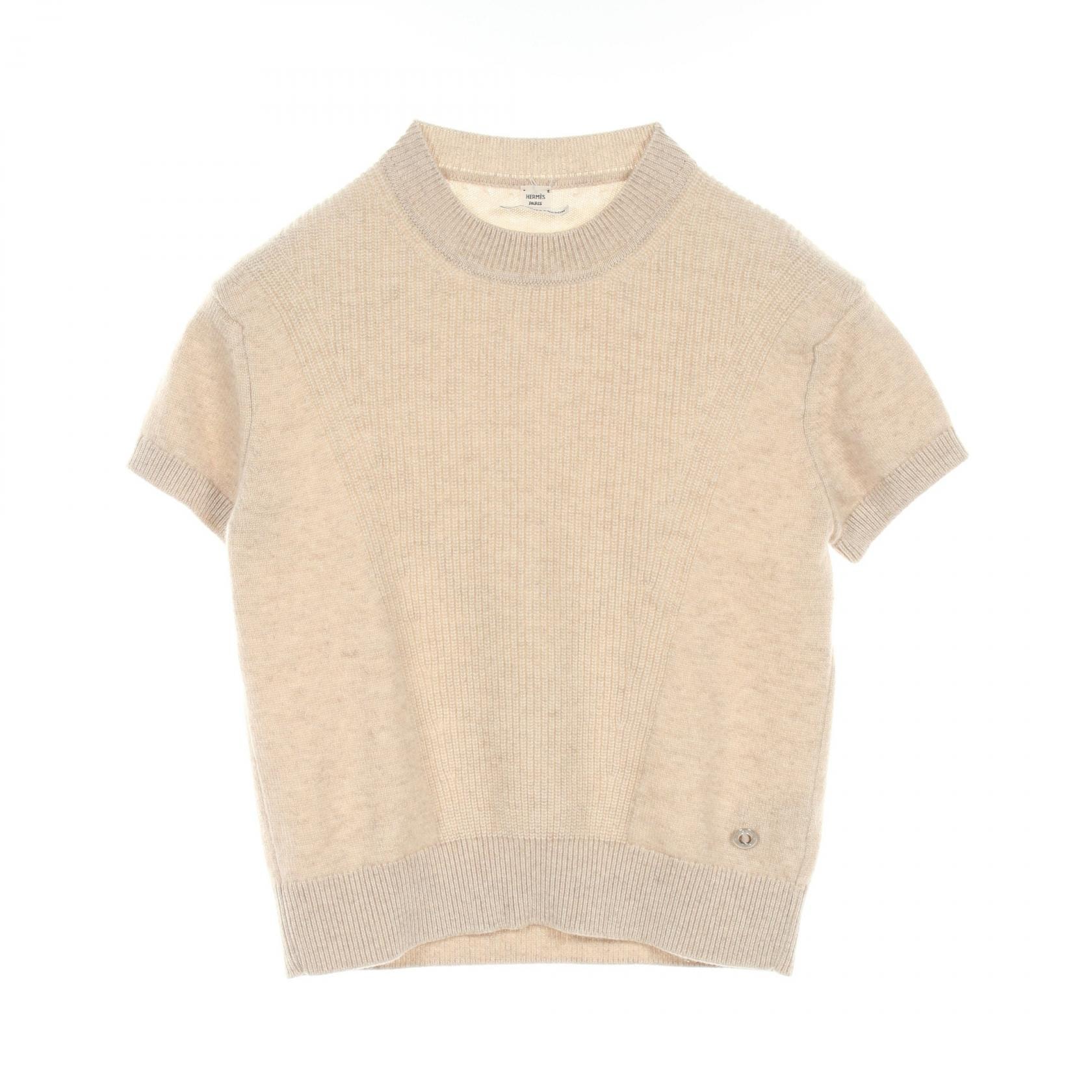 エルメス HERMES セリエ ニット 衣料品 トップス カシミヤ ベージュ レディース ベージュ系 【中古】