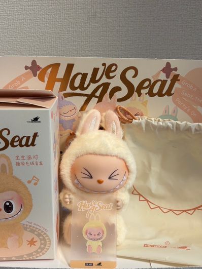 POP MART THE MONSTERS (LABUBU) Have a Seat Plush Series SISI