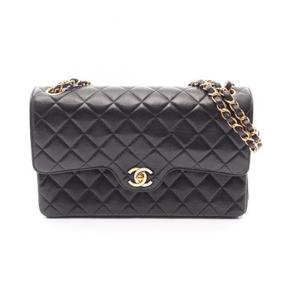 シャネル CHANEL マトラッセ パリ限定 コンビ金具 ショルダーバッグ バッグ ラムスキン(羊革) レディース ブラック系 【中古】