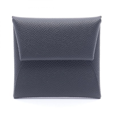 エルメス HERMES バスティア コインケース 財布 レザー ヴォーエプソン ヴォーエプソン B刻印(2023年製造) レディース ブラック系 【中古】