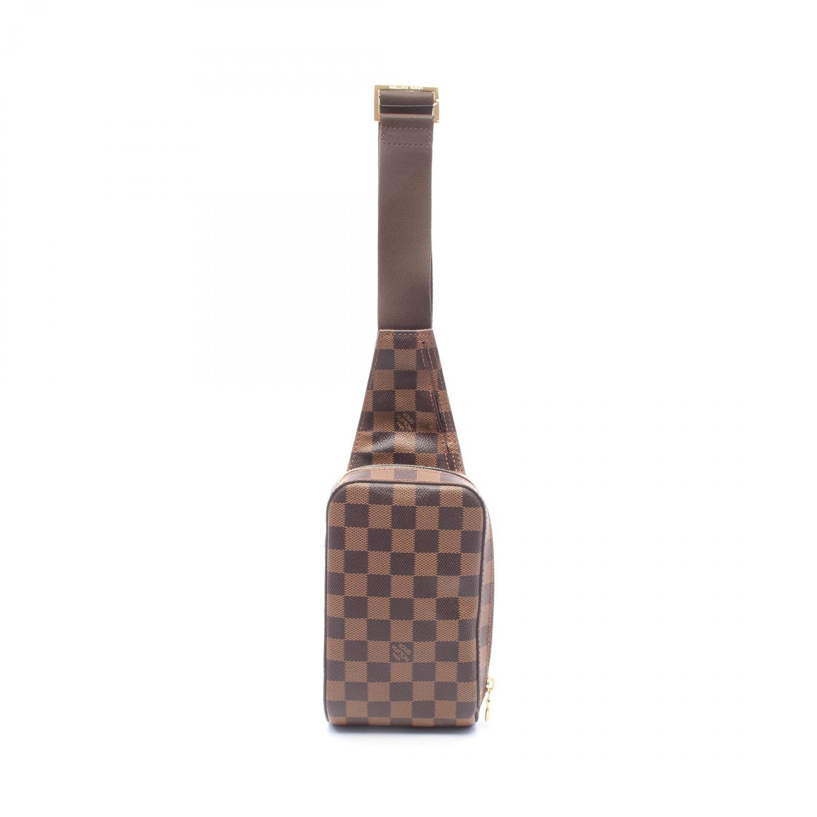 ルイ・ヴィトン LOUIS VUITTON ジェロニモス ダミエエベヌ ウエストバッグ ボディバッグ バッグ PVCコーティングキャンバス ダミエ エベヌ メンズ レディース ブラウン系 N51994 【中古】