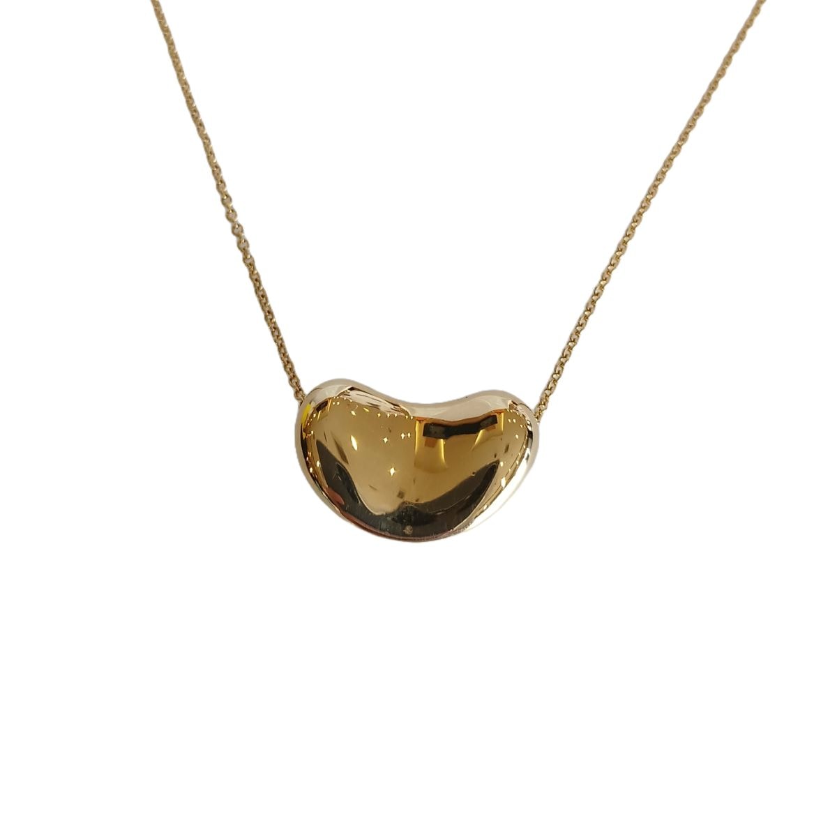 TIFFANY&Co. ティファニー ビーンズ ペンダント 750YG ネックレス K18イエローゴールド ゴールド  レディース【中古】