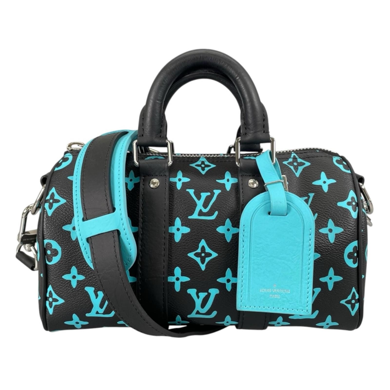 ルイヴィトン キーポル25バンドリエール モノグラムプレイグラウン ショルダーバッグ M21938 ブラック レディース LOUIS VUITTON  中古