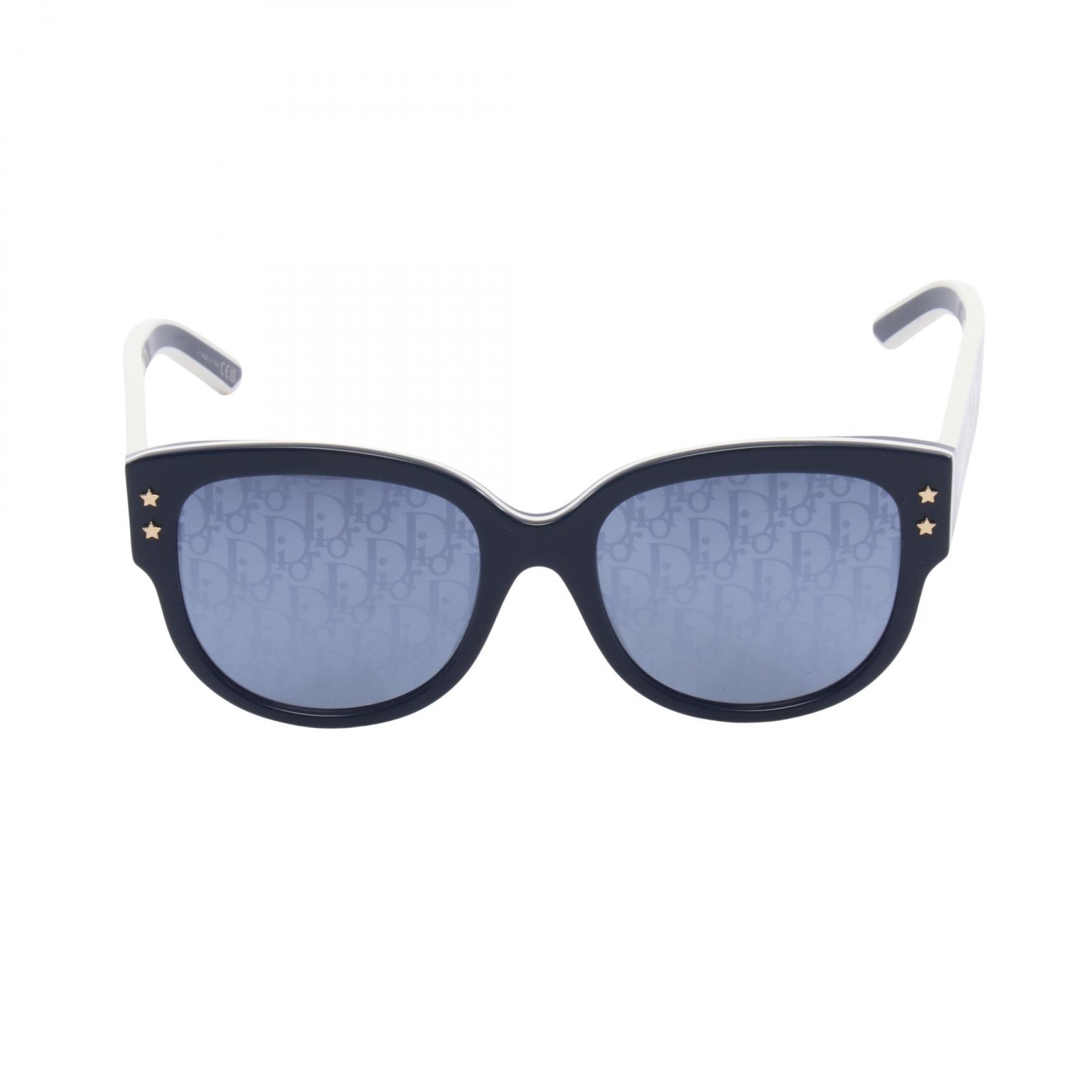 ディオール Dior CDPACIFIC B2I サングラス 衣料品 プラスチック レディース ネイビー系 / ホワイト系 【中古】