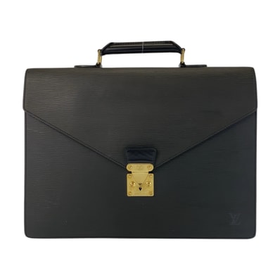 美品 LOUIS VUITTON ルイヴィトン エピ セルヴィエットコンセイエ ブラック 黒 ゴールド金具 レザー ビジネスバッグ ブリーフケース 500780 【中古】