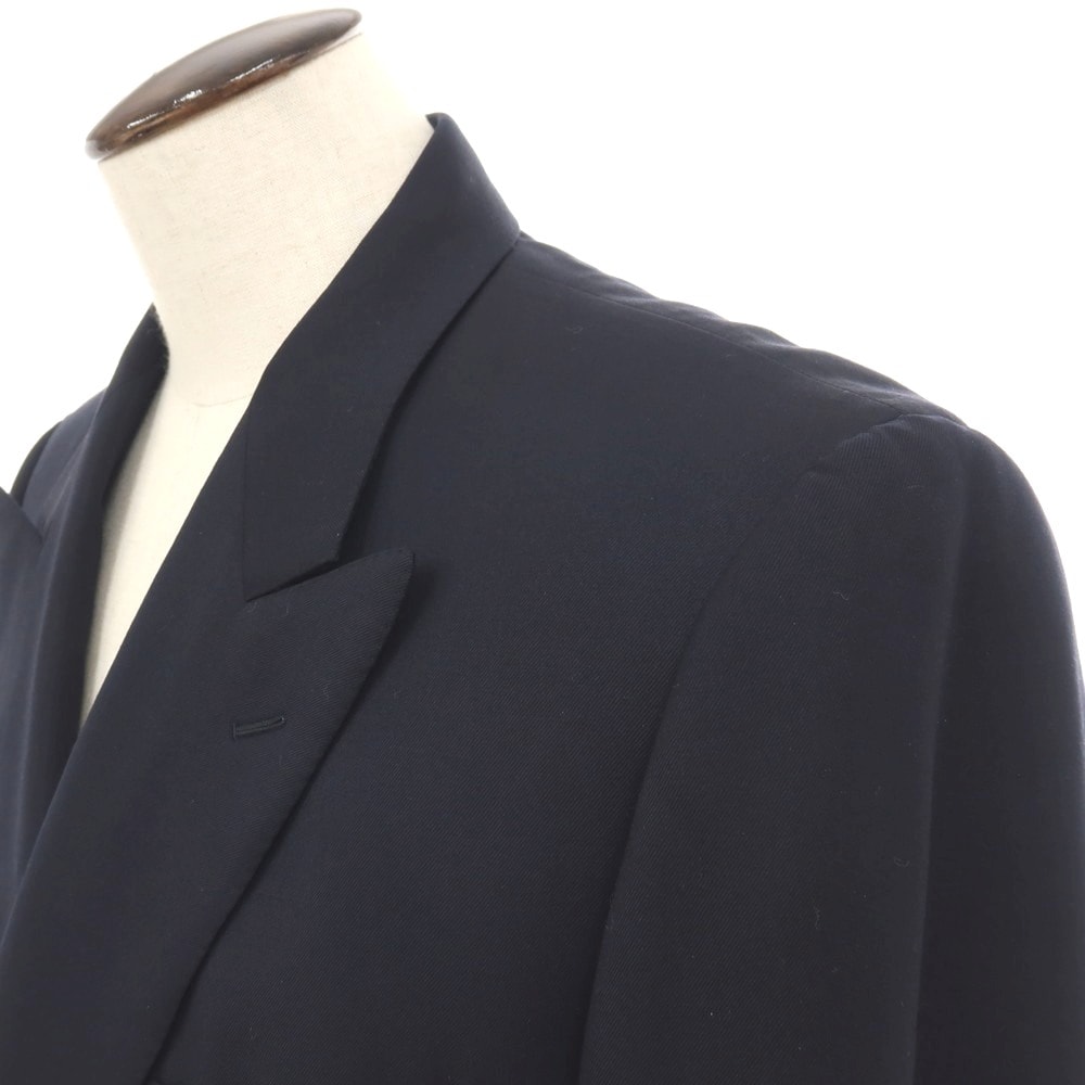 D (傷や汚れあり)】【中古】エルメス HERMES 80年代 ウール ダブル 6B