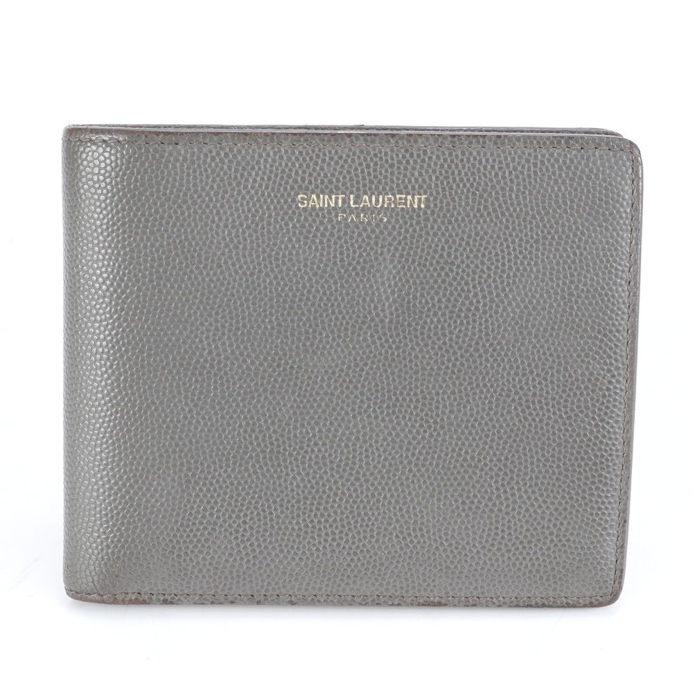 ■美品 サンローラン パリ YSL二つ折り 財布 レザー