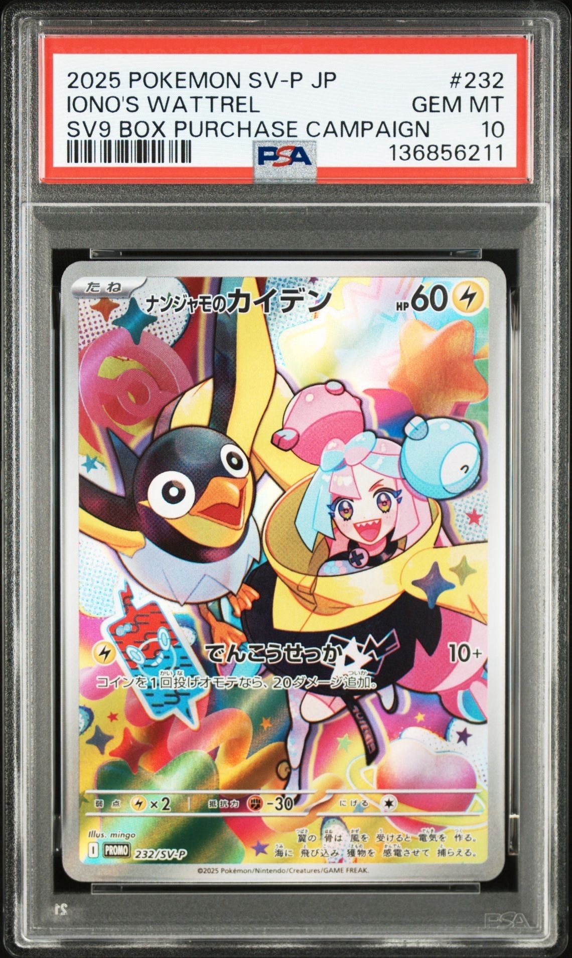 ナンジャモのカイデン P [SV-P 232](プロモーションカード「拡張パック バトルパートナーズ Box購入キャンペーン」)