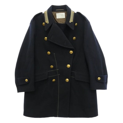 kolor カラー 25AW 25WCM-C03106 ウール エポレット ダブルブレスト コート ネイビー系 3【中古】