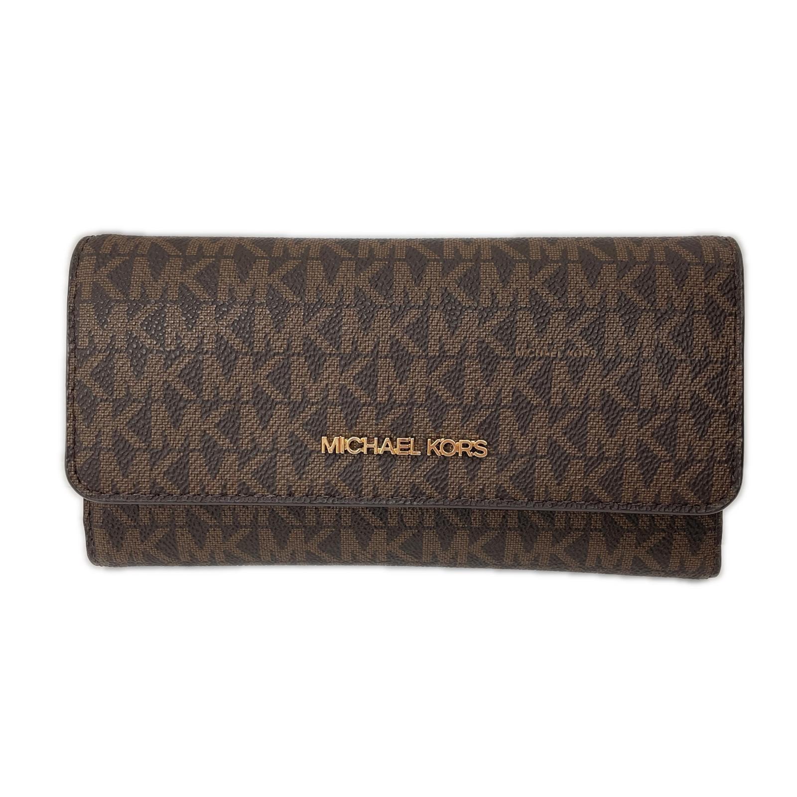 MICHAEL KORS マイケルコース レディース 長財布 JET SET TRAVEL 35F8GTVF3B ブラウン