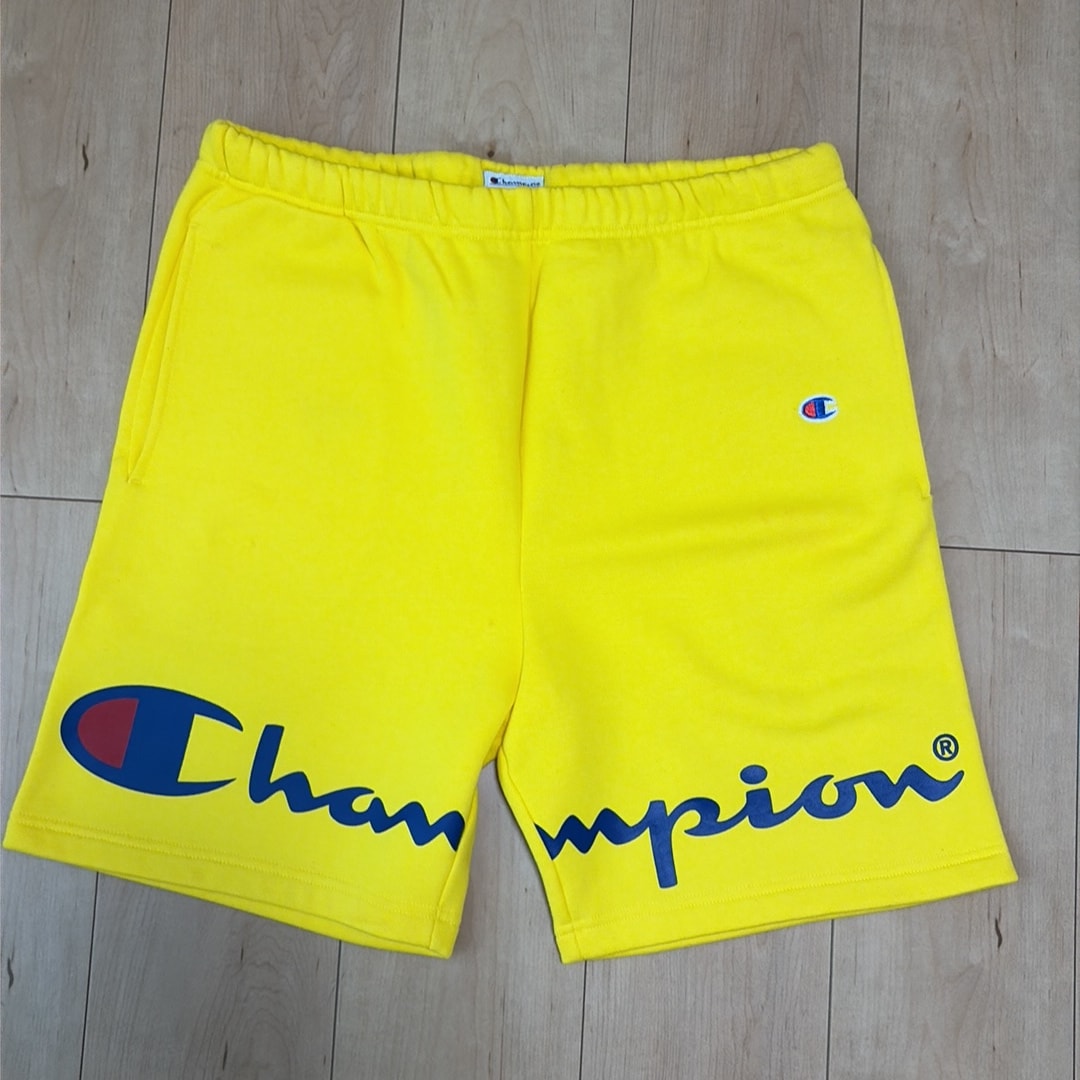 Supreme x Champion Sweatshort "Yellow"