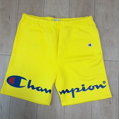 Supreme x Champion Sweatshort "Yellow"