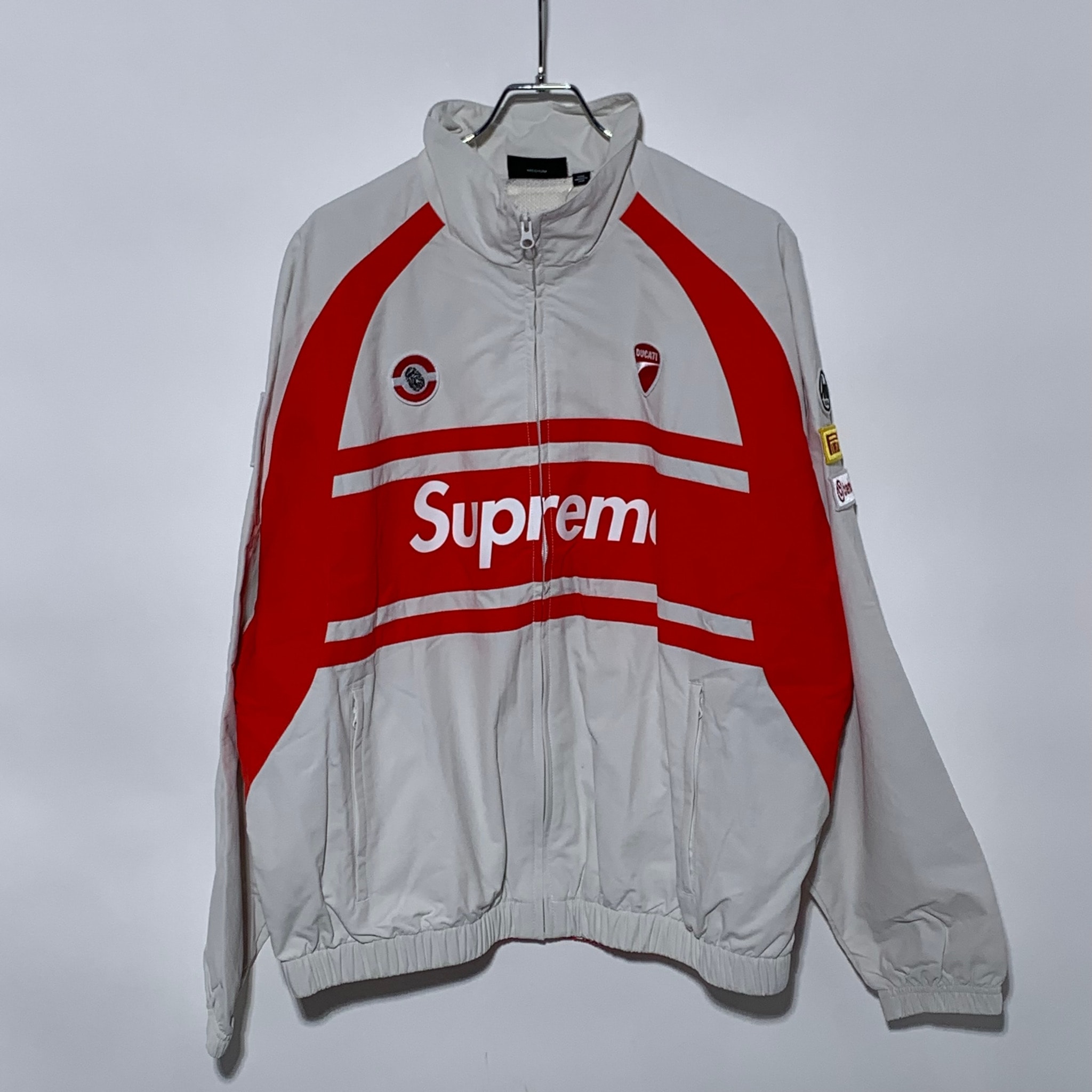 Supreme x Ducati Track Jacket "Light Grey"