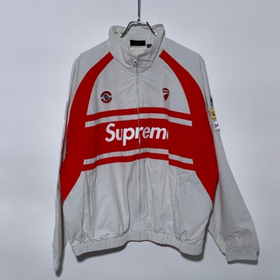 Supreme x Ducati Track Jacket "Light Grey"