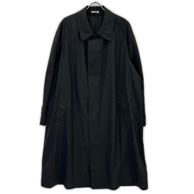 オーラリー A23SC01WT チャコールグレー SUPER FINE TROPICAL WOOL SOUTIEN COLLAR COAT 5