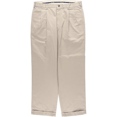古着 ブルックスブラザーズ Brooks Brothers ADVANTAGE CHINO ELLIOT ツータック チノパンツ メンズw35相当/eaa634921
