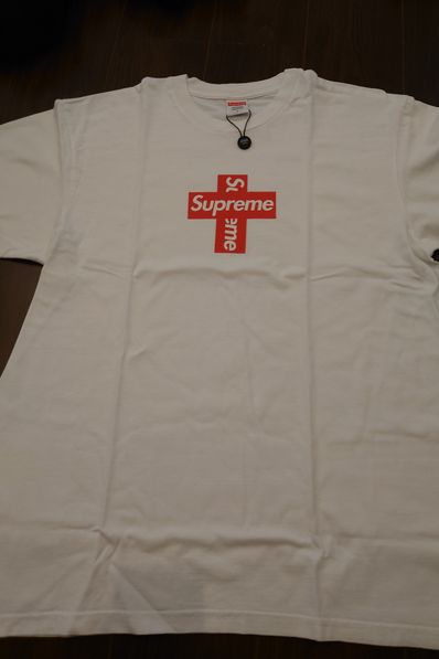 Supreme Cross Box Logo Tee "White"