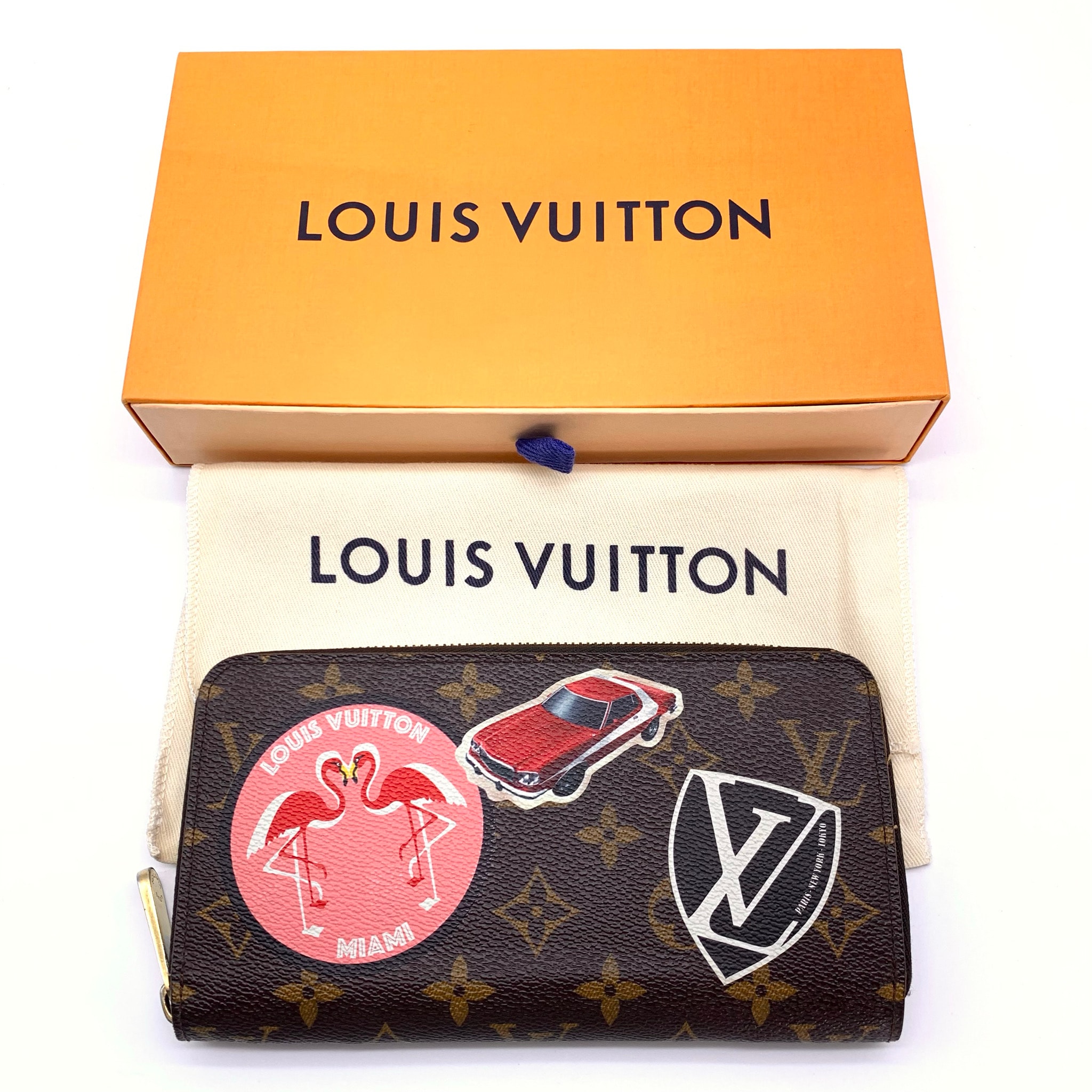 Louis Vuitton モノグラム・ステッカー ジッピーウォレット