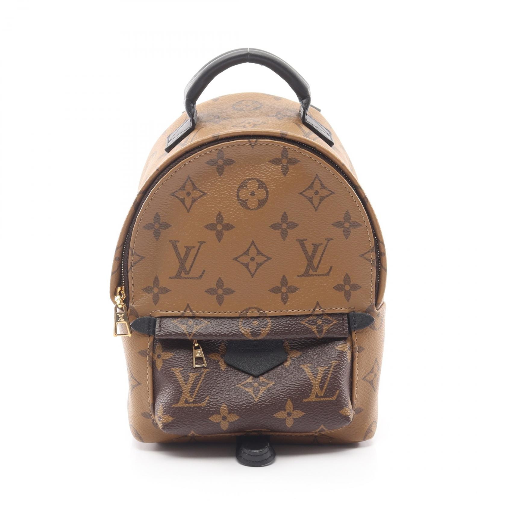 ルイ・ヴィトン LOUIS VUITTON パームスプリングス バックパック ミニ リュックサック バックパック バッグ PVCコーティングキャンバス レザー モノグラム・リバース レディース ブラウン系 / ブラック系 M42411